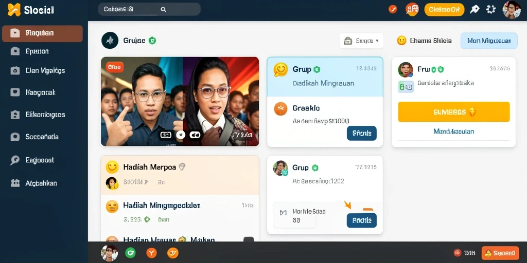 Komunitas yang aktif dengan banyak interaksi.